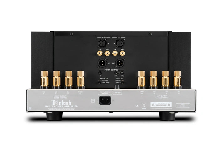 McIntosh MC312 2-Channel Power Amplifier Ideal for 2-Channel Audio Systems & Home Theater Systems