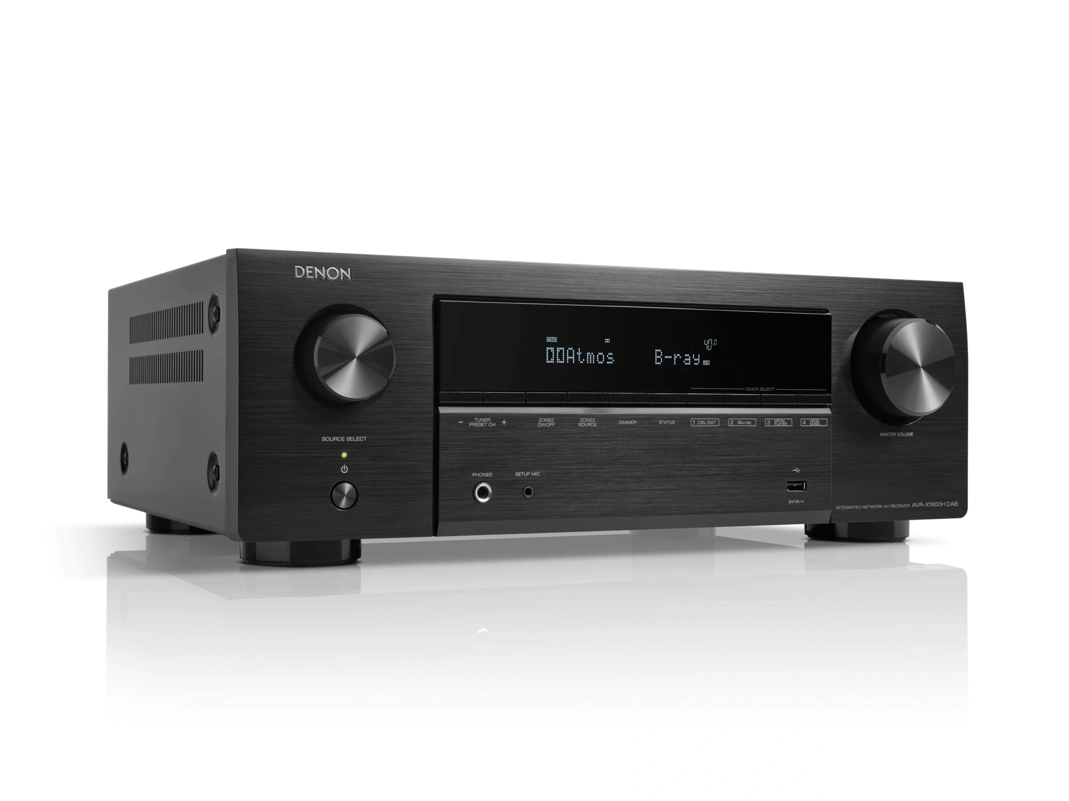 AVR-X1800H DAB 7.2 Ch. 80W 8K AV Receiver Powered by HEOS™ and DAB+