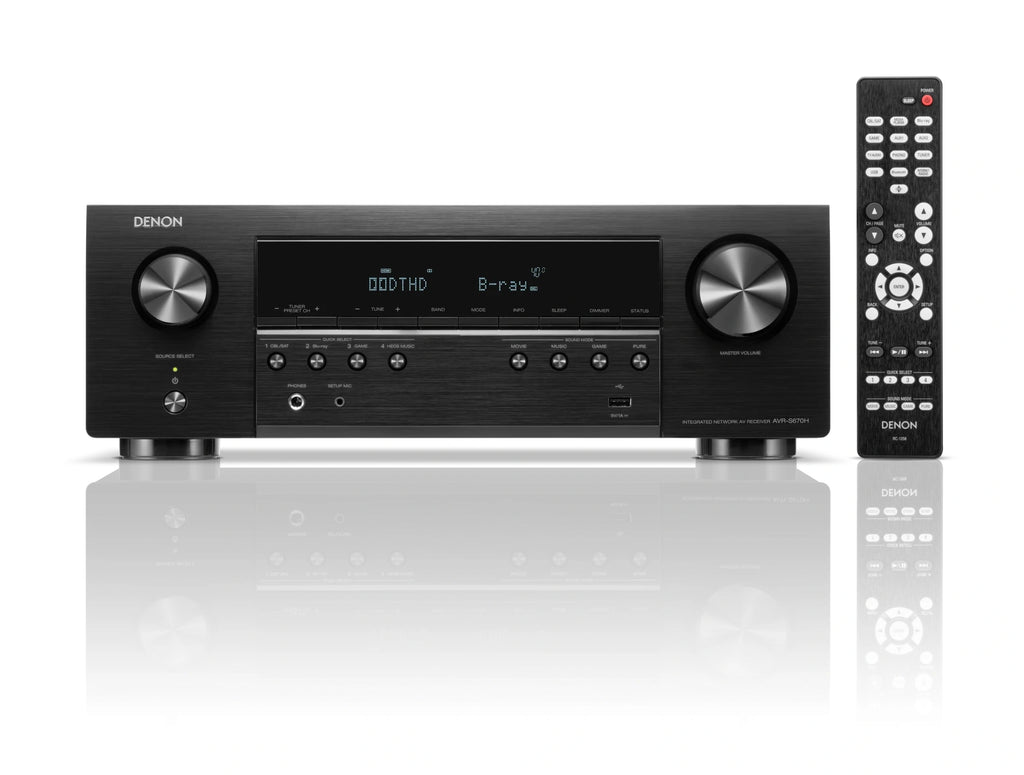 Denon AVR-S670H 5.2 Ch. 140W 8K AV Receiver Powered by HEOS™