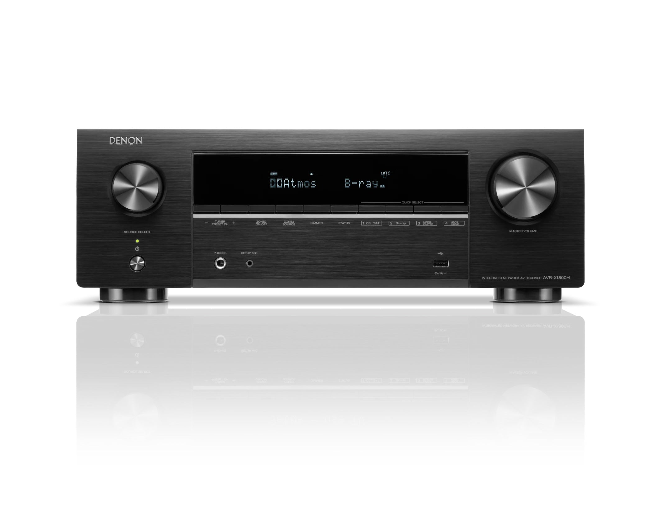 AVR-X1800H 7.2 Ch. 80W 8K AV Receiver Powered by HEOS™