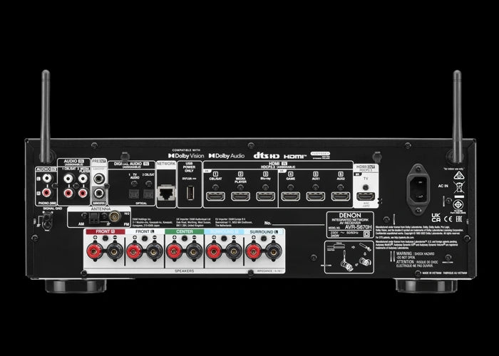 AVR-S670H 5.2 Ch. 140W 8K AV Receiver Powered by HEOS™
