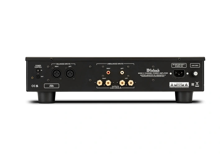 McIntosh MI502 2-Channel Power Amplifier Ideal for Distributed Audio Systems, 2-Channel Audio Systems & Home Theater Systems