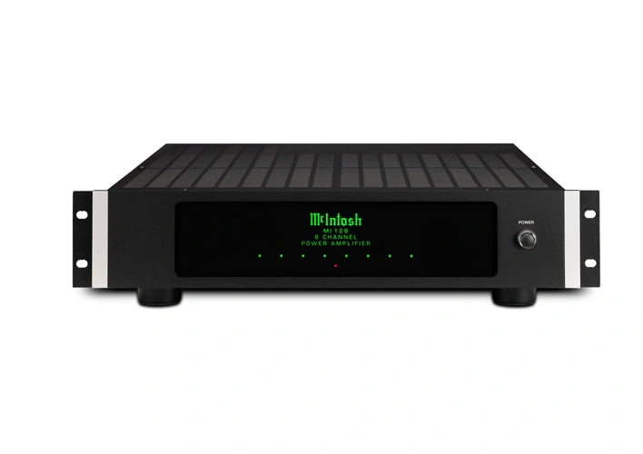 McIntosh MI128 8-Channel Power Amplifier Ideal for Distributed Audio Systems & Two-Channel Audio Systems