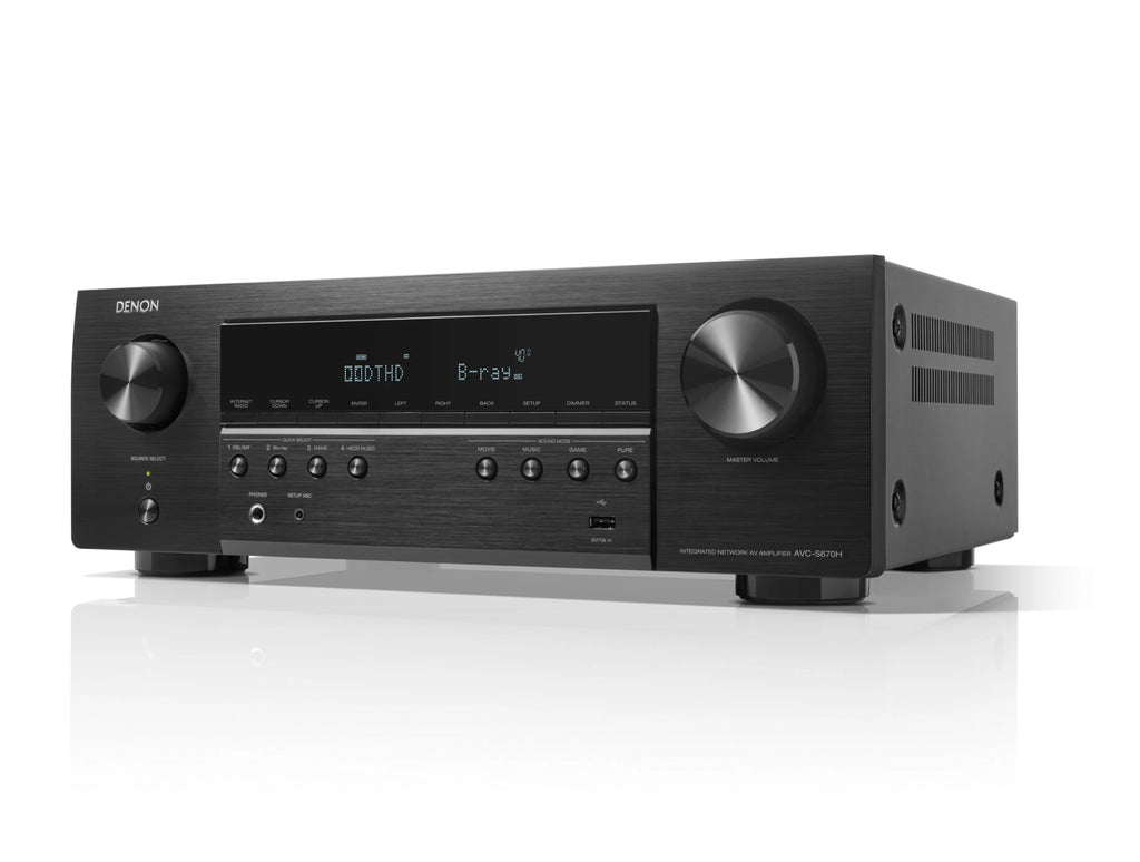 Denon AVC-S670H 5.2 Ch. 75W 8K AV Receiver Powered by HEOS™