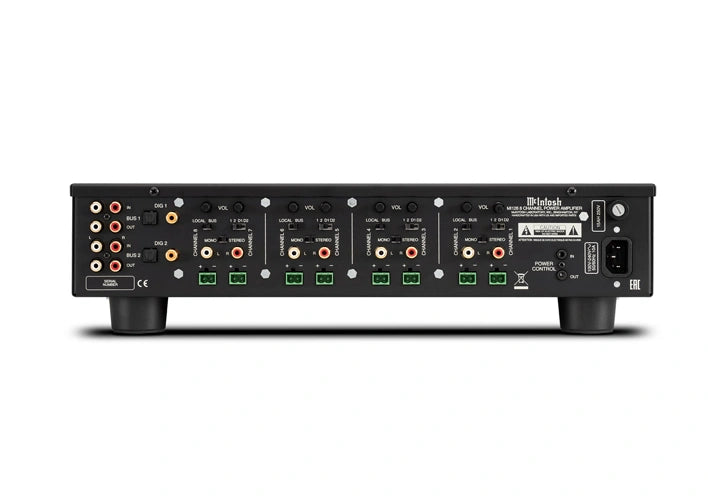 McIntosh MI128 8-Channel Power Amplifier Ideal for Distributed Audio Systems & Two-Channel Audio Systems