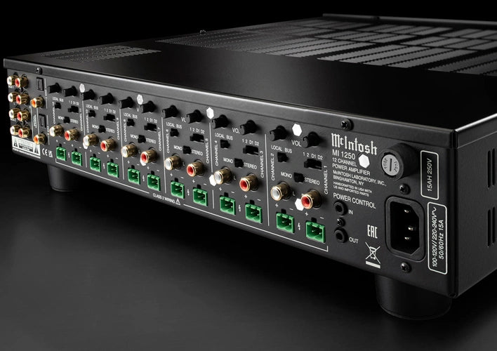 McIntosh MI1250 12-Channel Power Amplifier Ideal for Distributed Audio Systems