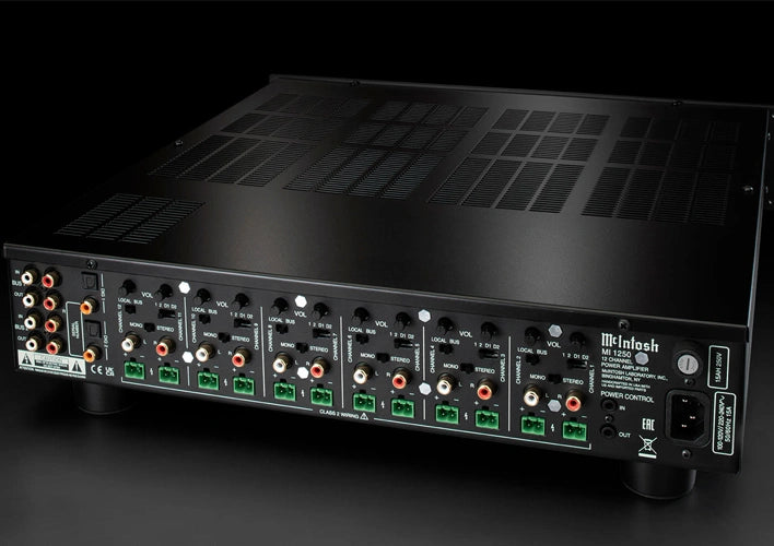 McIntosh MI1250 12-Channel Power Amplifier Ideal for Distributed Audio Systems
