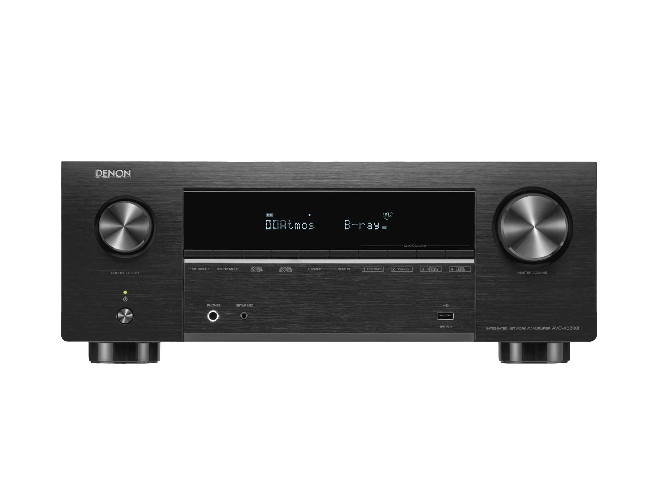 Denon AVC-X3800H 9.4 Ch. 105W 8K AV Amplifier Powered by HEOS™