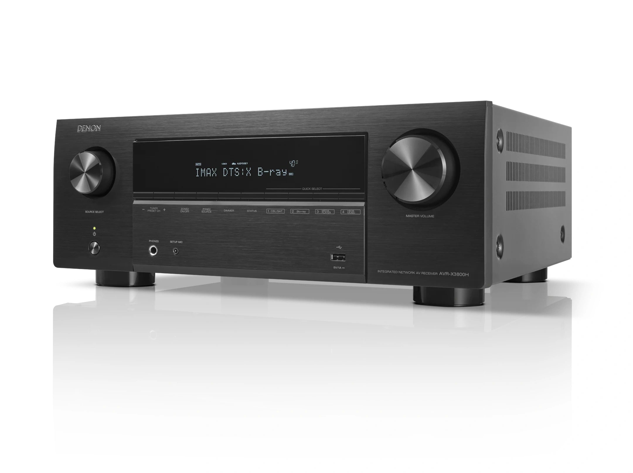 Denon AVC-X3800H 9.4 Ch. 105W 8K AV Amplifier Powered by HEOS™