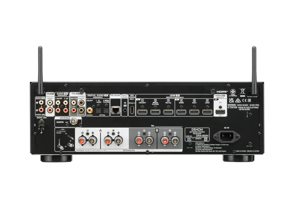 Denon DRA-900H 2.2 Ch. 100 8K AV Receiver Powered by HEOS™