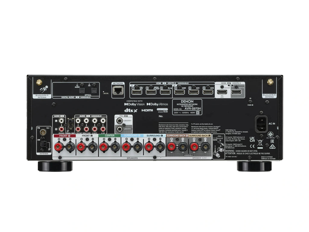 Denon AVR-S970H 7.2 Ch. 90W 8K AV Receiver Powered by HEOS™