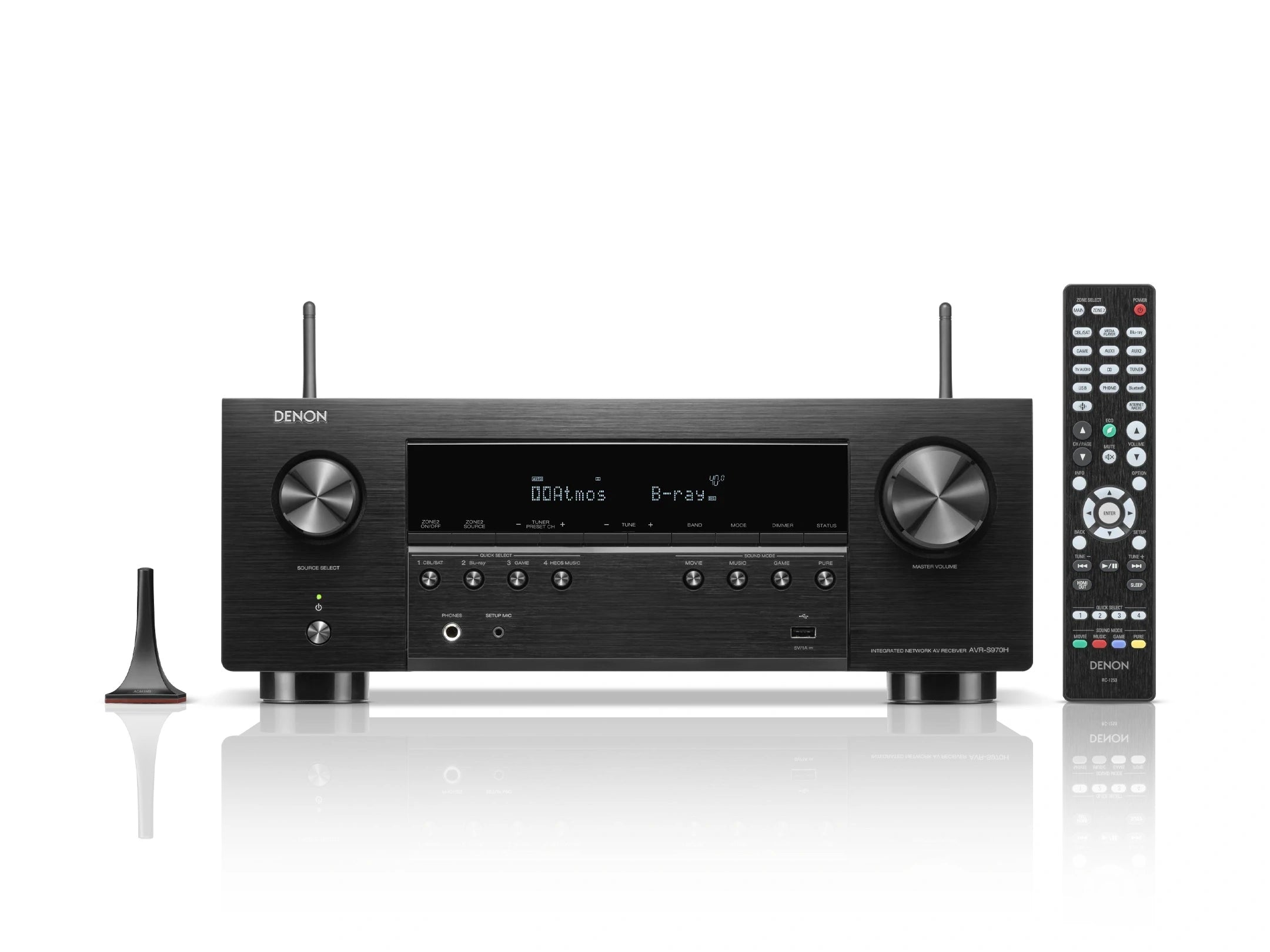 Denon AVR-S970H 7.2 Ch. 90W 8K AV Receiver Powered by HEOS™
