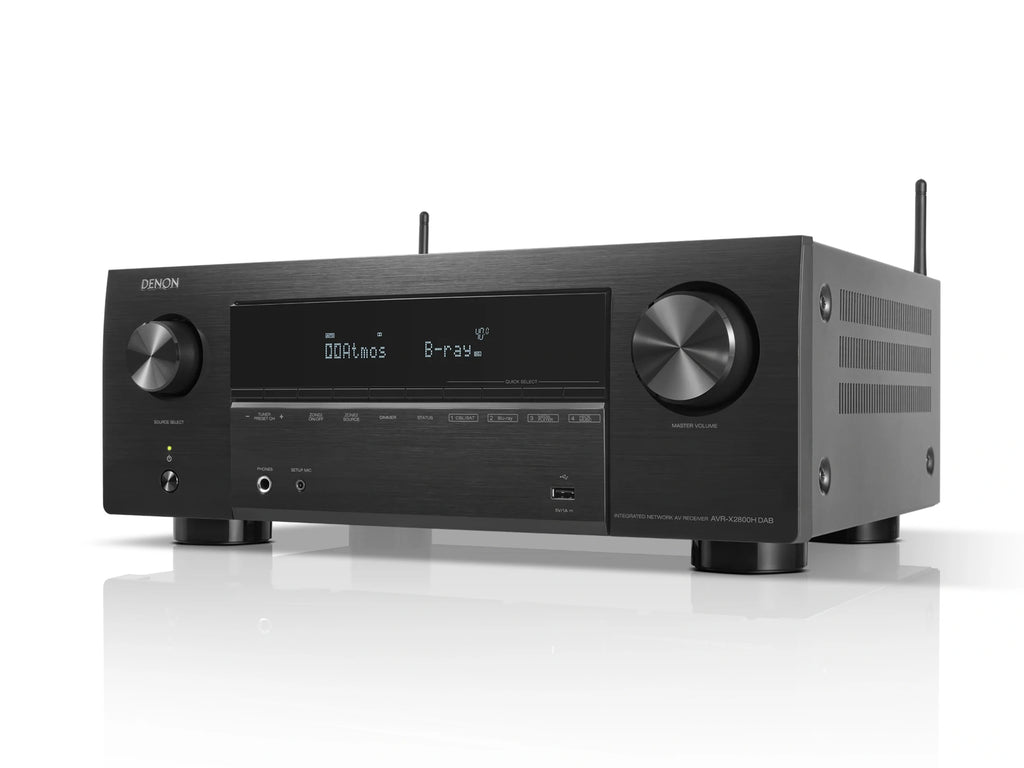 Denon AVR-X2800H DAB 7.2 Ch. 95W 8K AV Receiver Powered by HEOS™ and DAB+