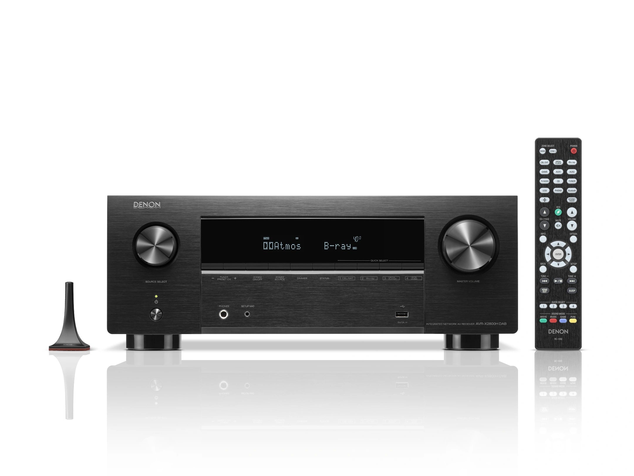 Denon AVR-X2800H DAB 7.2 Ch. 95W 8K AV Receiver Powered by HEOS™ and DAB+