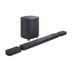 JBL Bar 1000MK2 7.1.4 channel soundbar system with detachable surround speakers, MultiBeam 3.0™, Dolby Atmos® and DTS:X®