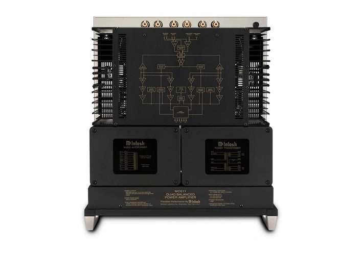 McIntosh MC611 1-Channel Power Amplifier Ideal for 2-Channel Audio Systems & Home Theater Systems