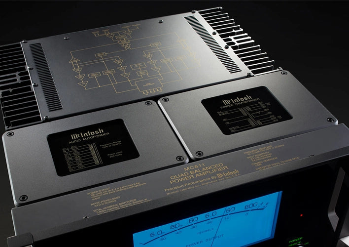 McIntosh MC611 1-Channel Power Amplifier Ideal for 2-Channel Audio Systems & Home Theater Systems