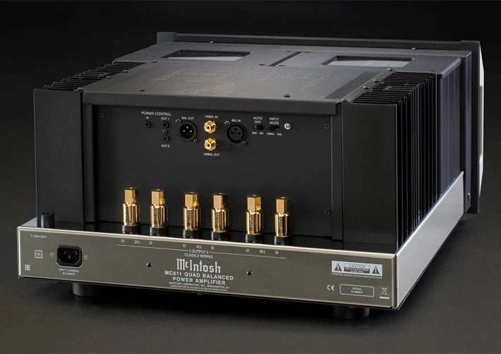 McIntosh MC611 1-Channel Power Amplifier Ideal for 2-Channel Audio Systems & Home Theater Systems