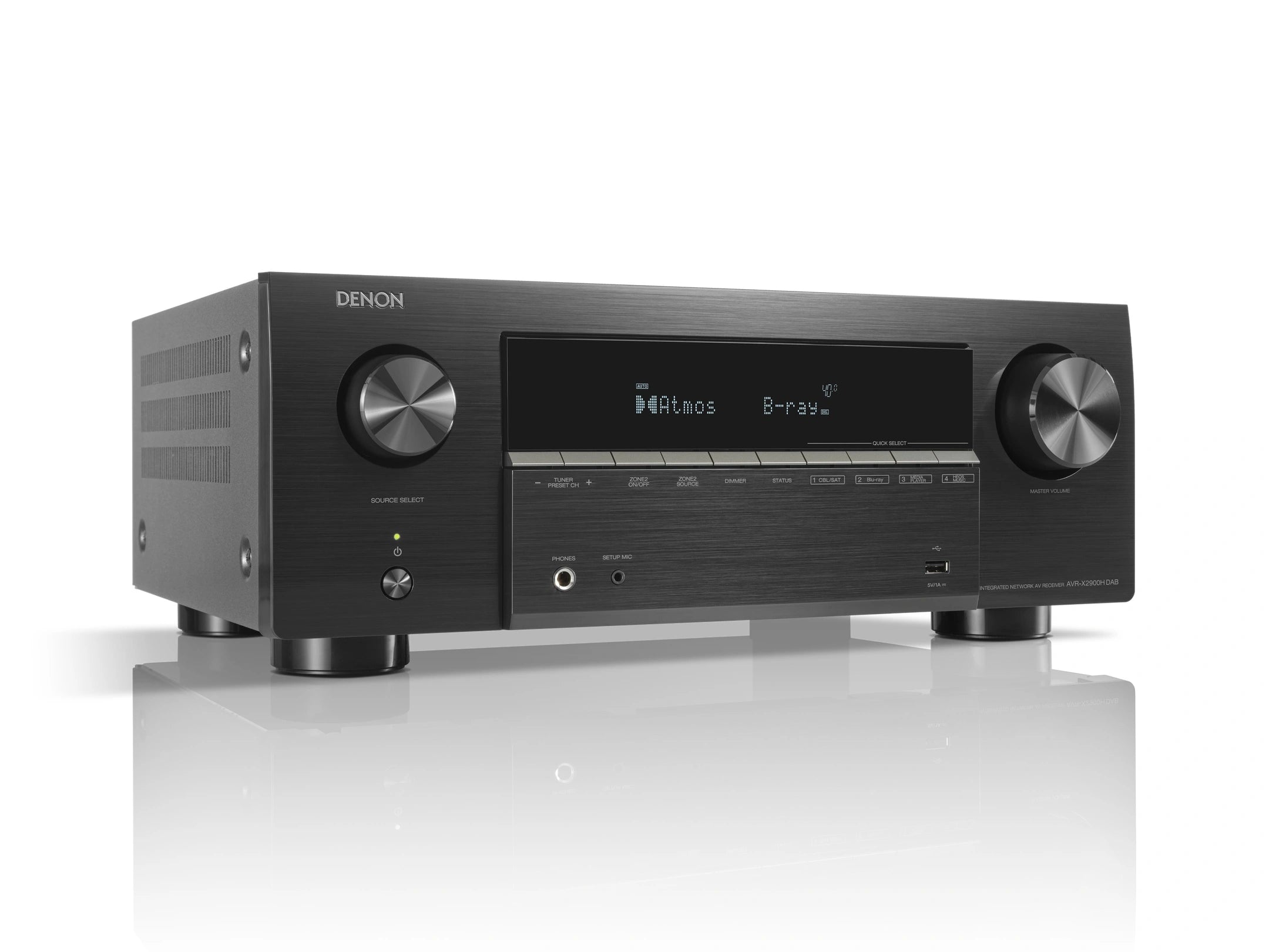 AVR-X2900H DAB 7.2 Ch. 95W 4K/8K Dolby Atmos AV Receiver Powered by HEOS™