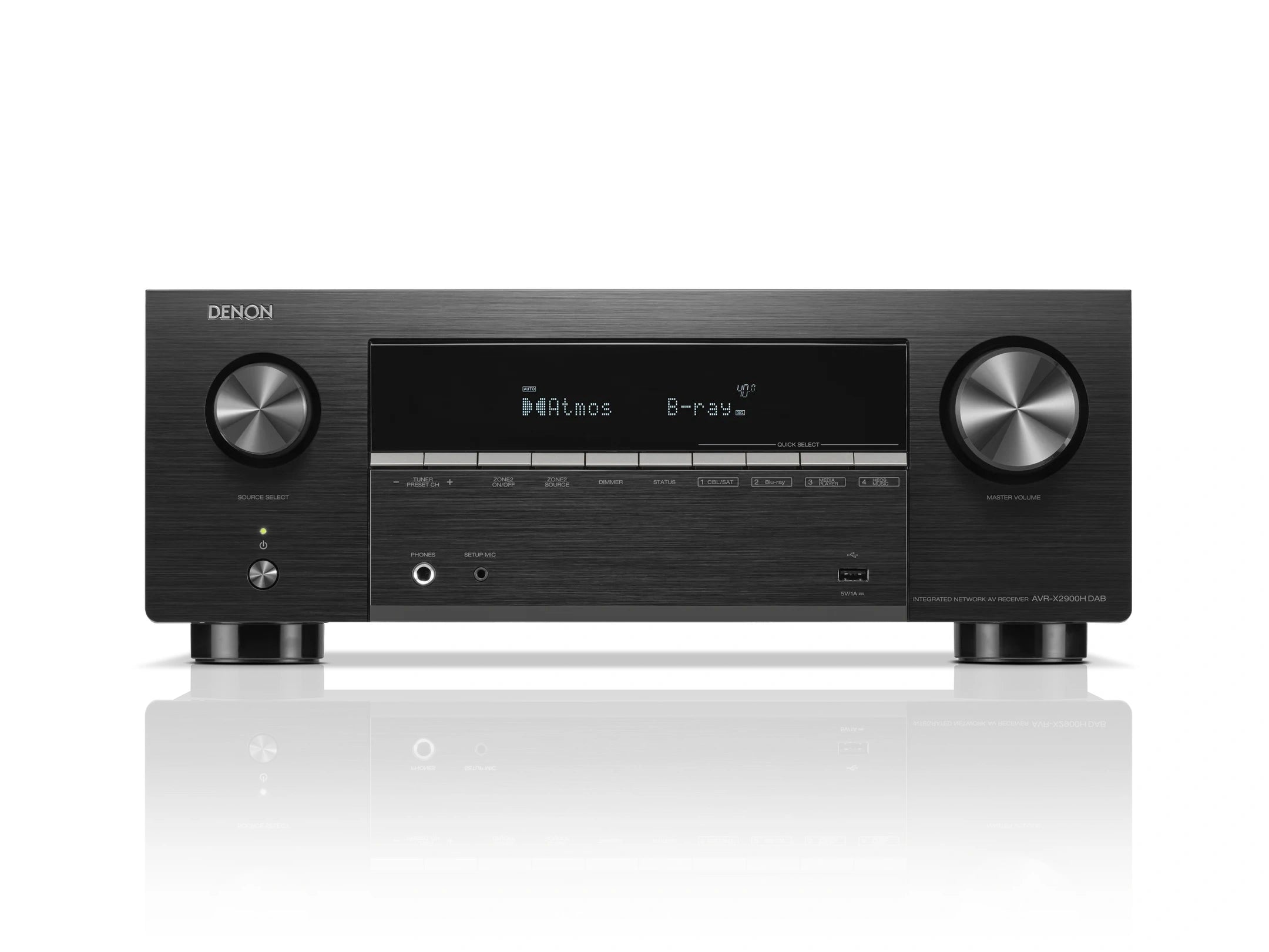 AVR-X2900H DAB 7.2 Ch. 95W 4K/8K Dolby Atmos AV Receiver Powered by HEOS™