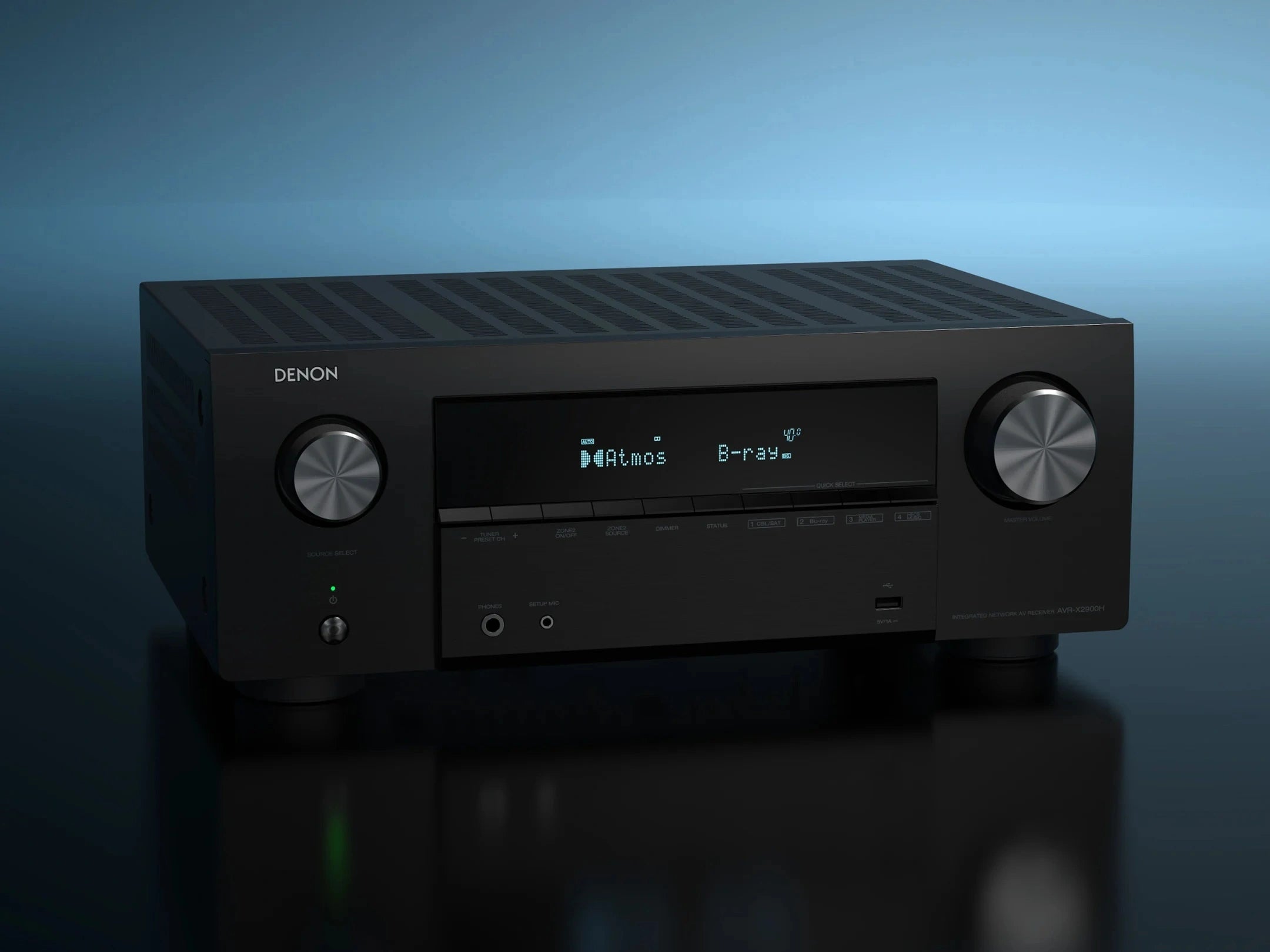 AVR-X2900H DAB 7.2 Ch. 95W 4K/8K Dolby Atmos AV Receiver Powered by HEOS™