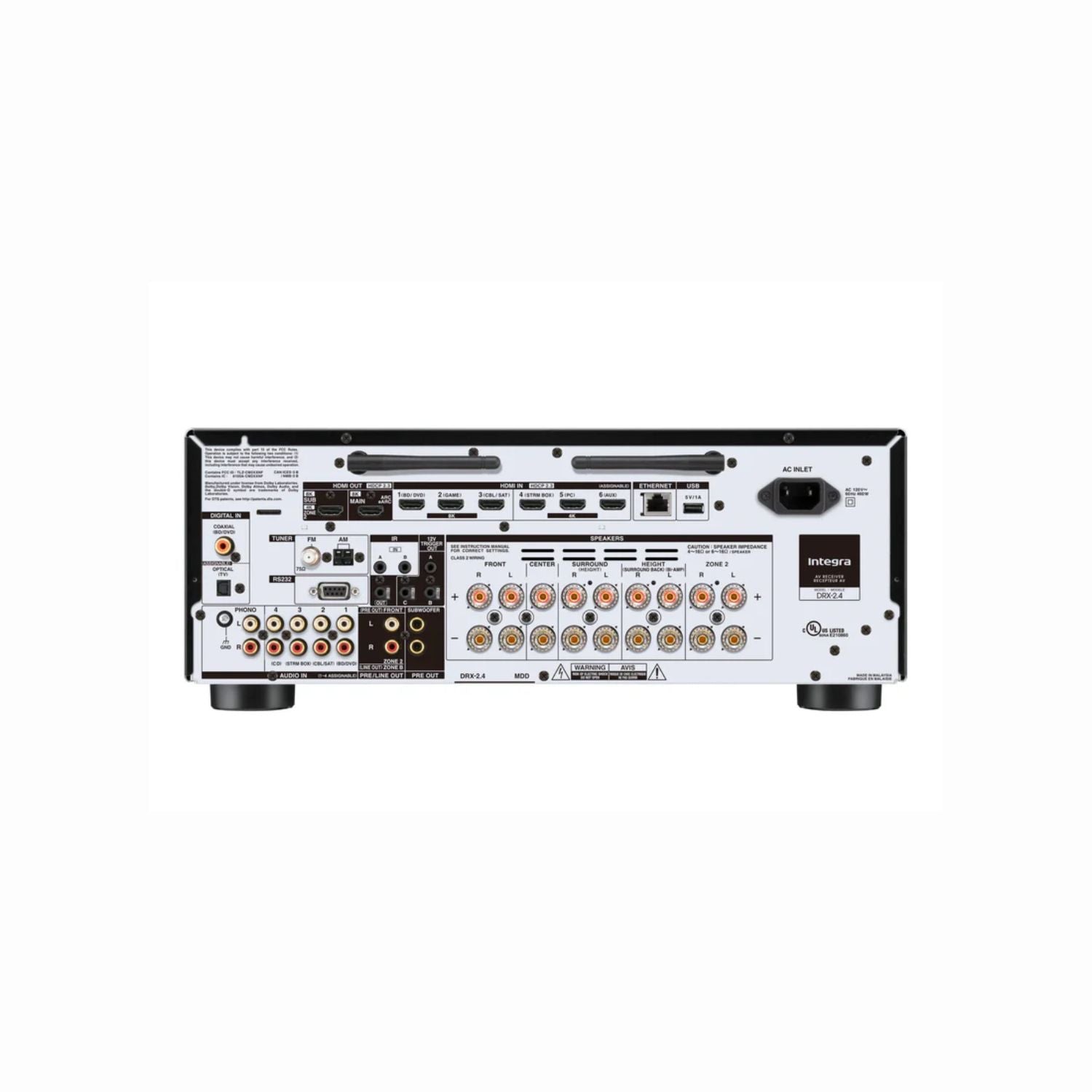 Integra DRX 2.4 AV Receiver | 7.2 Channel | Dolby Atmos | 8K HDMI | Smart Home Ready Amplifier India