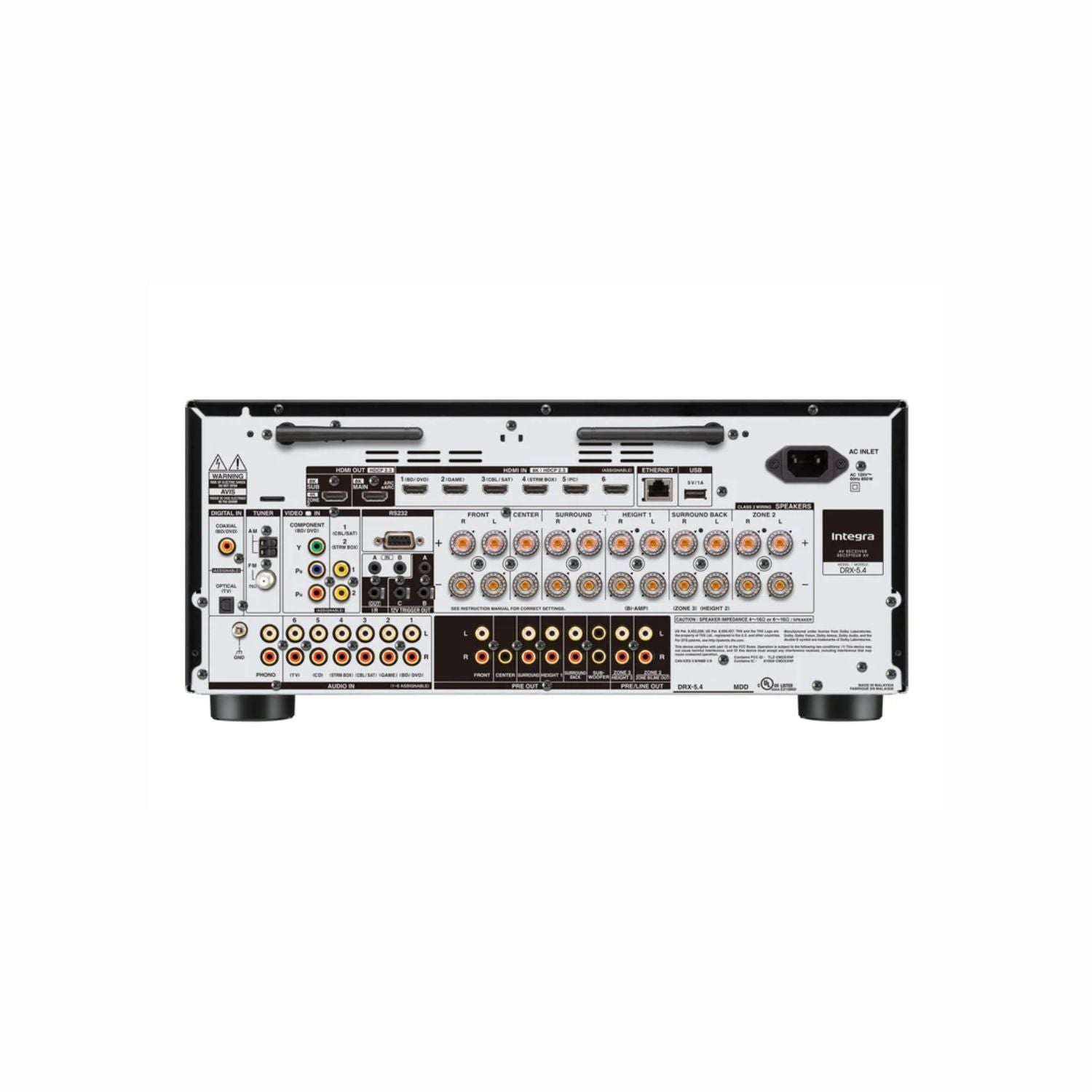 Integra DRX 5.4 AV Receiver | 11.2 Channel | Dirac Live | Dolby Atmos | THX Certified | 8K HDMI India