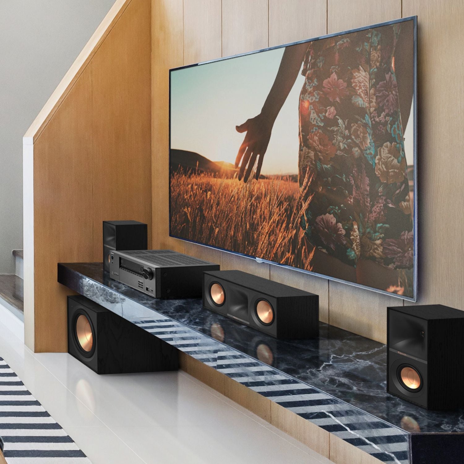 Klipsch R-50C Center Channel Speaker | 96 dB Sensitivity | Dual 5.25” Woofers | Home Theatre Center Speaker India