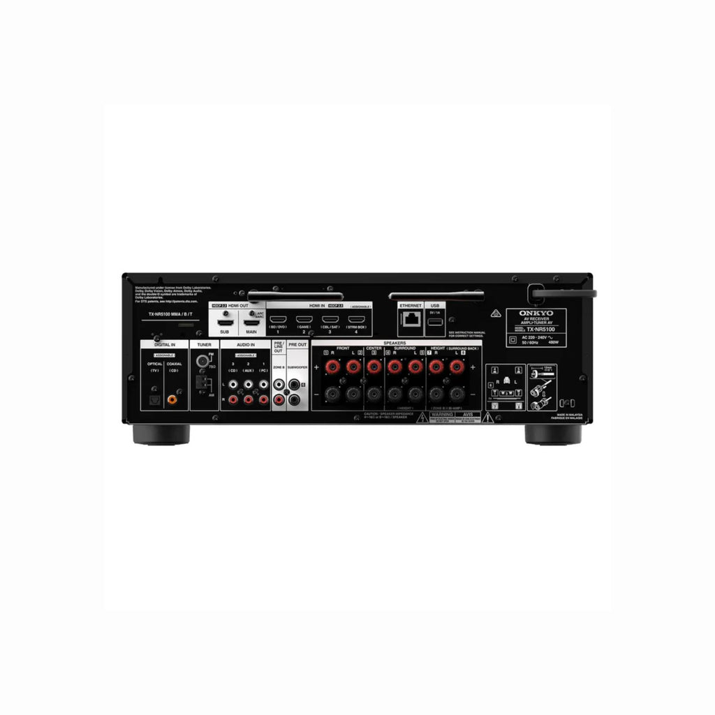 Onkyo TX-NR5100 AV Receiver | 7.2 Channel | Dolby Atmos | 8K HDMI | Chromecast Built-in | Home Theatre India