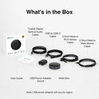WiiM Mini Hi-Res Audio Streamer | 192 kHz/24-bit Lossless Audio | AirPlay 2 & Spotify Connect | Compact Smart Streamer India