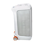 JBL PartyBox Stage 320 Portable party speaker with powerful JBL Pro Sound, an adaptive lightshow, splashproof, replaceable battery, telescopic handle and wheels
