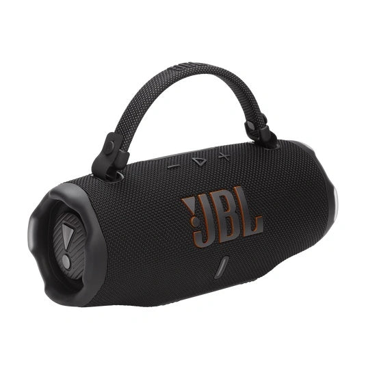 JBL Charge 6 Portable waterproof and drop-proof speaker with bold JBL Pro sound and a removable handle strap.