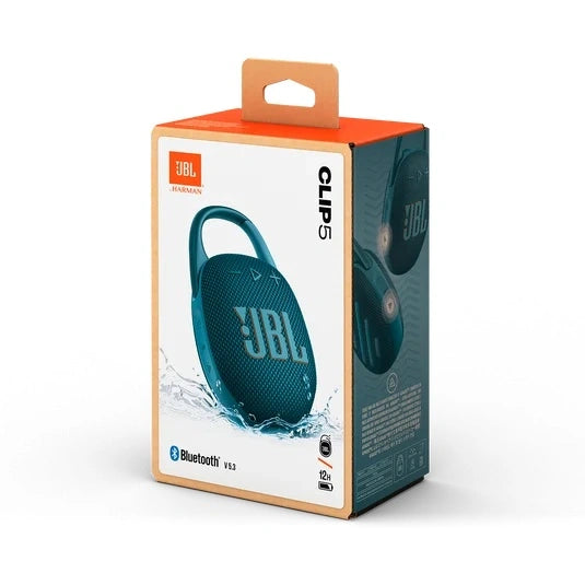 JBL Clip 5 Ultra-portable and waterproof, the JBL Clip 5 delivers surprisingly big JBL Pro Sound and punchy bass.