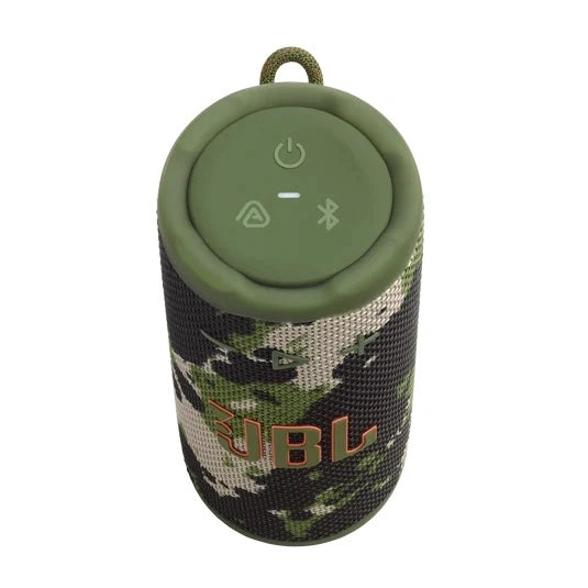 JBL Grip Compact portable Bluetooth speaker with bold JBL Pro Sound and ambient light.