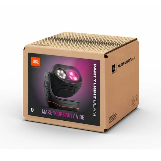 JBL PartyLight Beam A Bluetooth projection party light that wirelessly syncs with JBL PartyBox speakers to create a true party vibe.