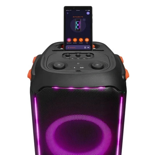 JBL Partybox 710 Party speaker with 800W RMS powerful sound, built-in lights and splashproof design.