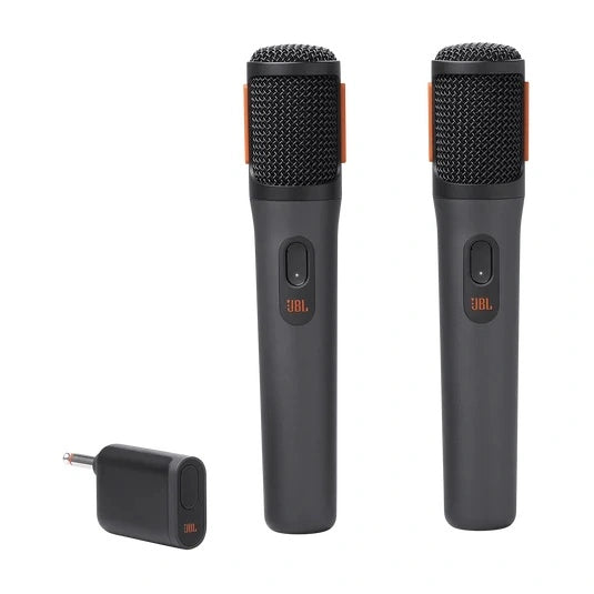 JBL PartyBox Wireless Mic Two digital wireless microphones designed for use with the JBL PartyBox speakers