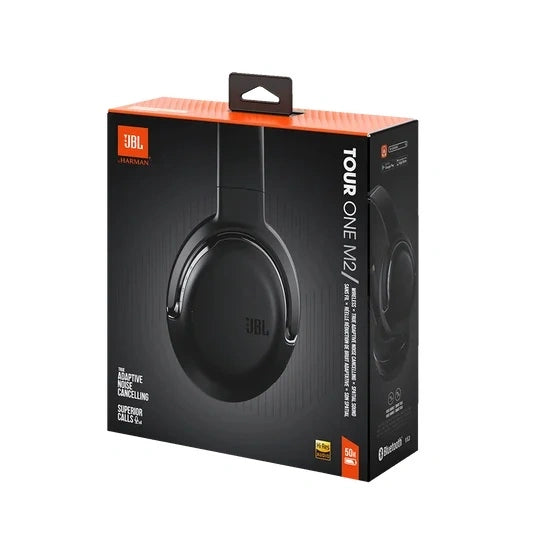 JBL Tour One M2 JBL Tour One M2’s True Adaptive Noise Cancelling technology tunes out distractions so you can enjoy your favorite playlists
