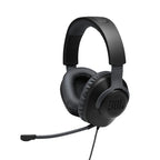 JBL Quantum 100 Wired over-ear gaming headset with flip-up mic