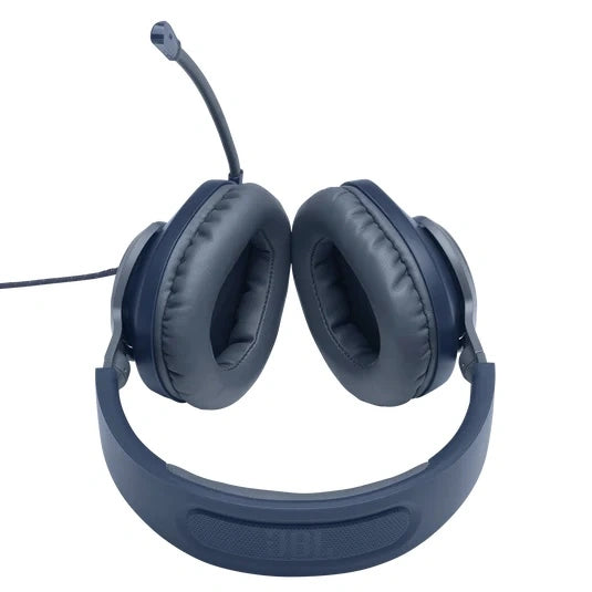 JBL Quantum 100 Wired over-ear gaming headset with flip-up mic