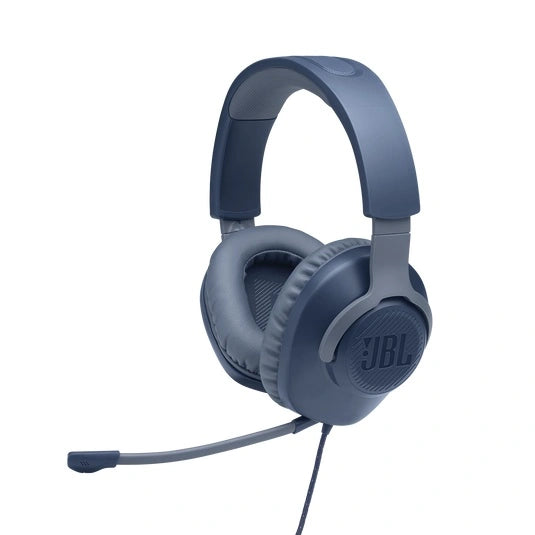 JBL Quantum 100 Wired over-ear gaming headset with flip-up mic