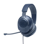 JBL Quantum 100 Wired over-ear gaming headset with flip-up mic