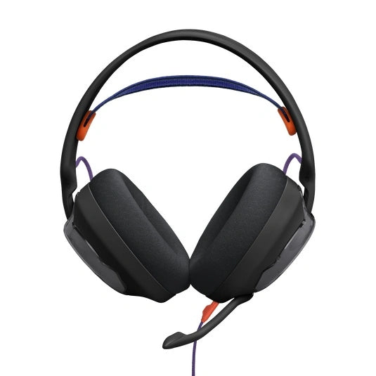 JBL Quantum 250 Wired multiplatform gaming headset customizable through the JBL QuantumENGINE