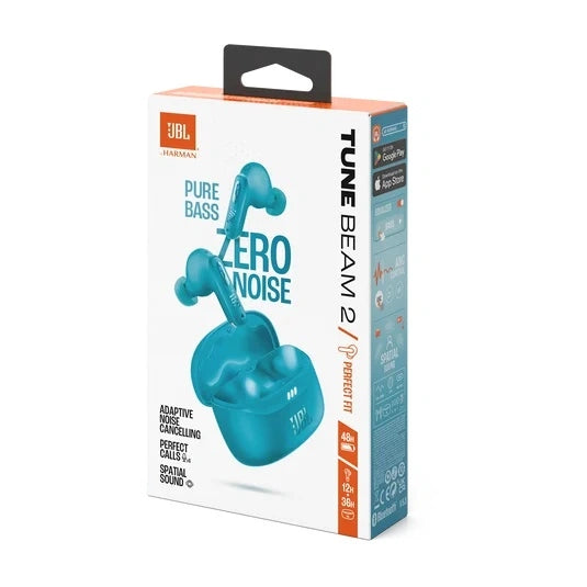 JBL Tune Beam 2 True Wireless Noise Cancelling Earbuds with JBL Spatial Sound and Smart Ambient technology