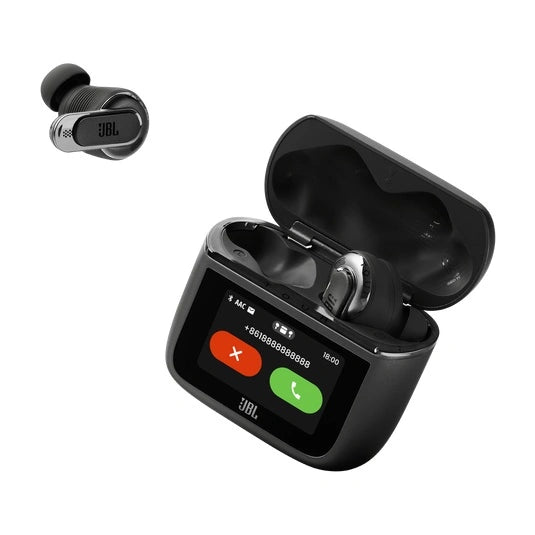 JBL Tour Pro 3 True Adaptive Noise Cancelling earbuds with JBL Spatial 360 headtracking and an audio transmitter Smart Charging Case™