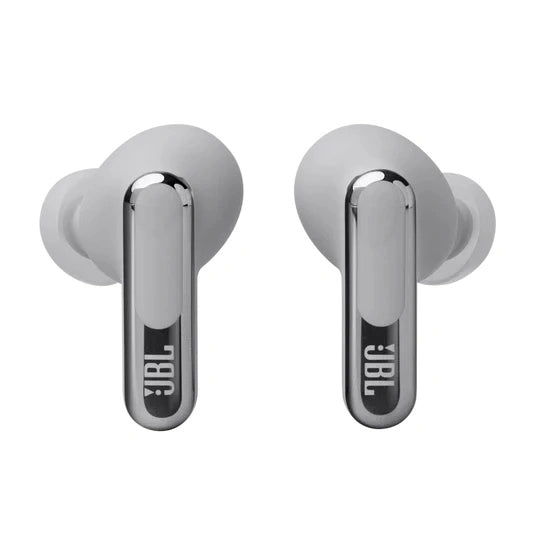 JBL Live Beam 3 True wireless noise-cancelling earbuds with stick-closed design and Smart Charging Case™