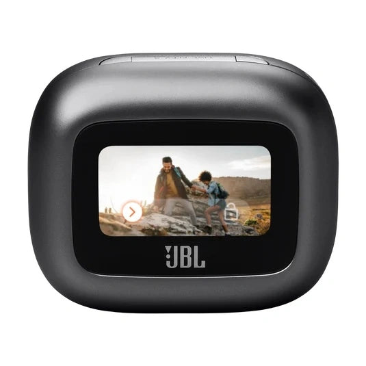 JBL Live Flex 3 True wireless noise-cancelling earbuds with open-stick design and Smart Charging Case™