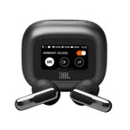 JBL Live Flex 3 True wireless noise-cancelling earbuds with open-stick design and Smart Charging Case™