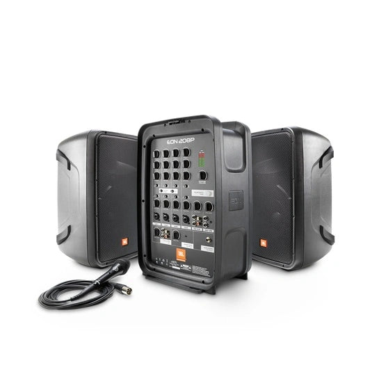 JBL EON208P Portable 20.32cm 2-Way PA with Powered 8-Channel Mixer and Bluetooth
