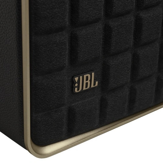 JBL Authentics 300 Portable smart home speaker with Wi-Fi, Bluetooth and voice assistants with retro design.